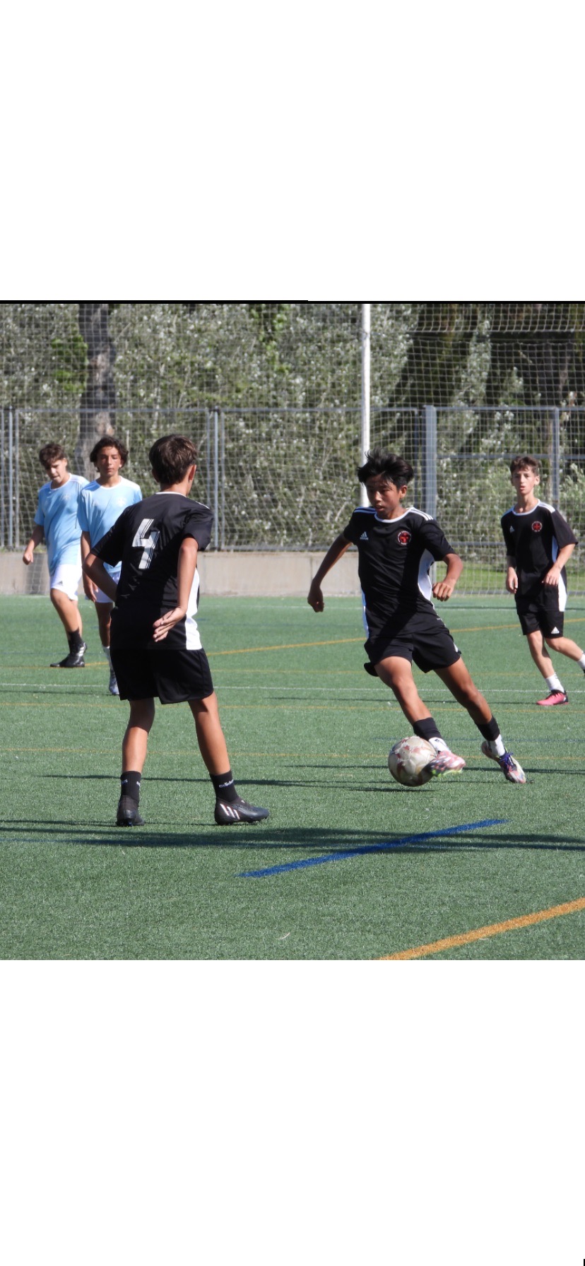 Bryan Lim training during his academy trial experience in Spain